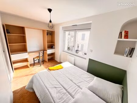 chambre privée sdb & wc privatifs – maison rénovée neuve – centre angoulême – dispo 1er ju