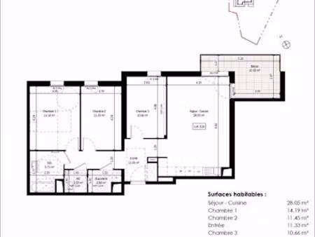 vente appartement 4 pièces 86 m² à colmar (68000)  363 000 €