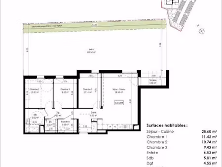 vente appartement 4 pièces 82.81 m² à colmar (68000)  371 000 €