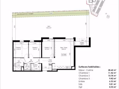 vente appartement 4 pièces 82 m² à colmar (68000)  371 000 €
