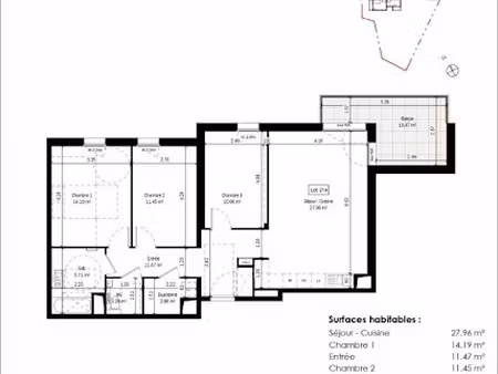 vente appartement 4 pièces 86.56 m² à colmar (68000)  379 000 €