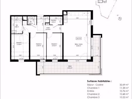 vente appartement 4 pièces 85.51 m² à colmar (68000)  385 000 €