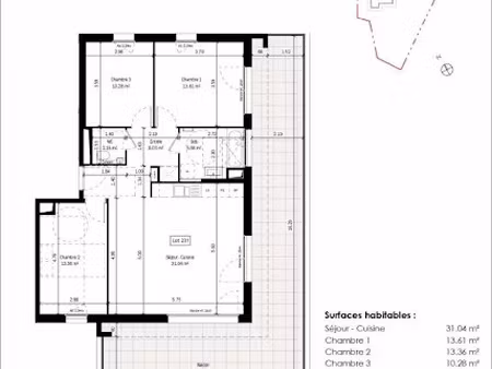 vente appartement 4 pièces 84.13 m² à colmar (68000)  395 000 €