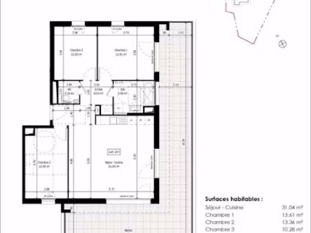 vente appartement 4 pièces 84 m² à colmar (68000)  395 000 €