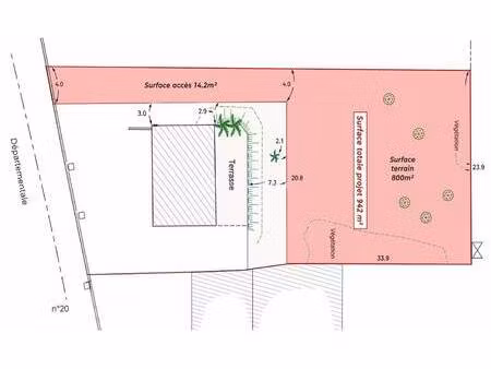 terrain constructible à vendre