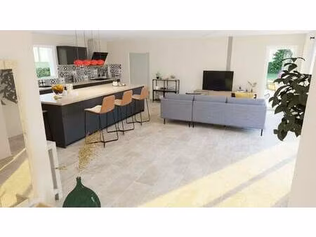 terrain avec maison neuve à vendre