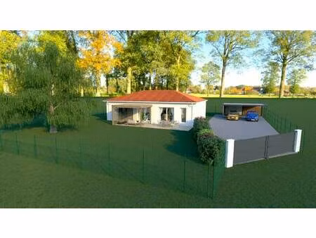 terrain avec maison neuve à vendre