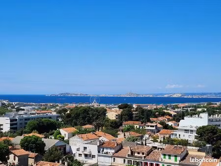 marseille 13009 – t3 70 5 m² – 10ème étage – vue mer & montagne + parking – proche commerc