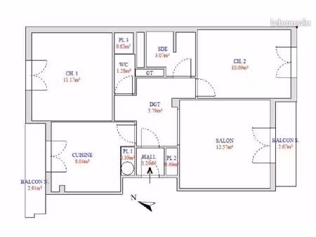 t3 st just -proche lacordaire -loubavitch-sevgne