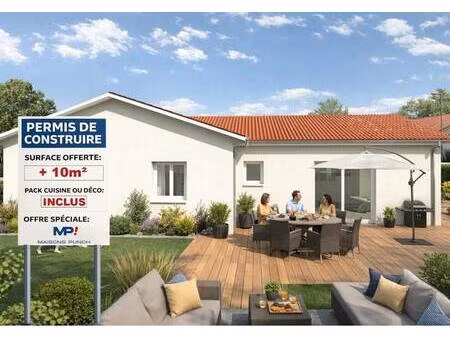 terrain avec maison neuve à vendre