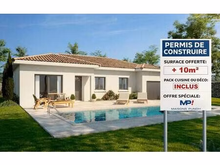 terrain avec maison neuve à vendre