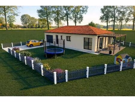 terrain avec maison neuve à vendre