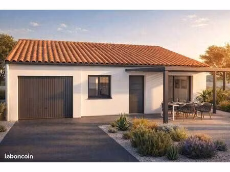terrain avec maison neuve à vendre