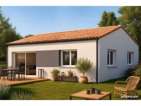 terrain avec maison neuve à vendre