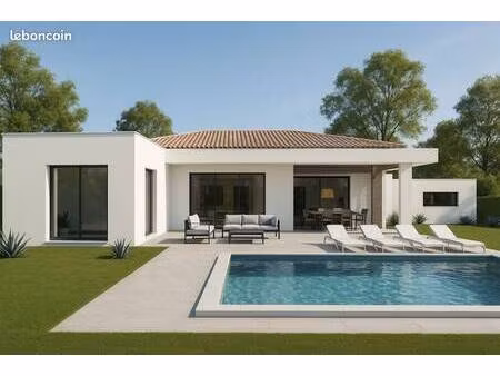 terrain avec maison neuve à vendre