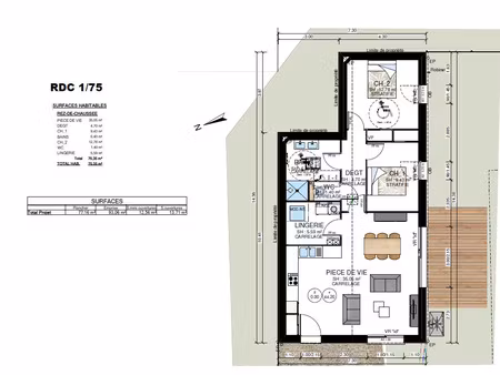 location maison meublé à vieillevigne (44116) : à louer meublé / 75m² vieillevigne