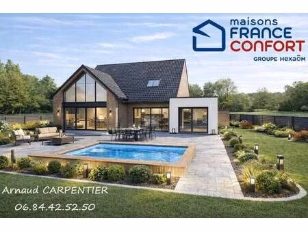 terrain avec maison neuve à vendre