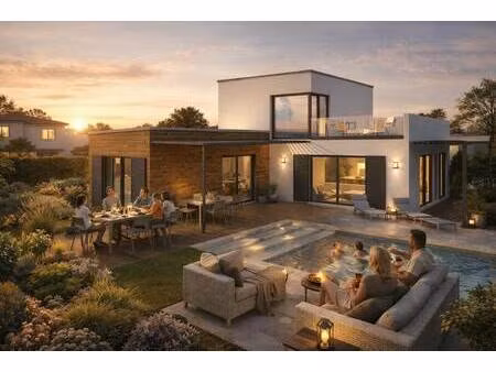 terrain avec maison neuve à vendre