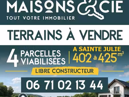 terrain constructible neuf à vendre