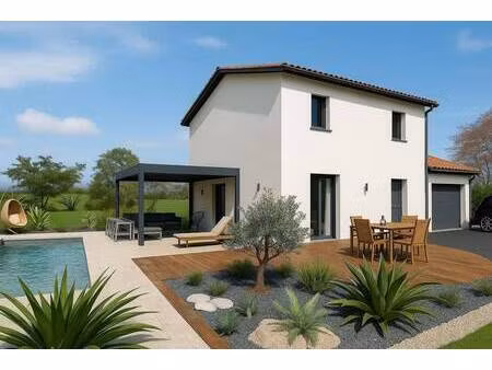 terrain avec maison neuve à vendre