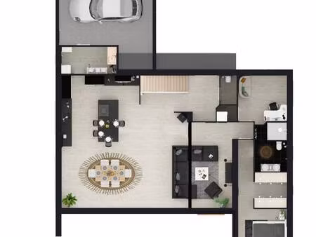 terrain avec maison neuve à vendre