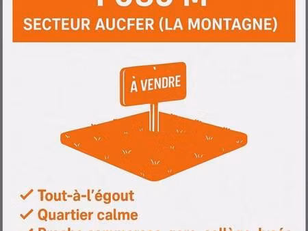 terrain constructible à vendre