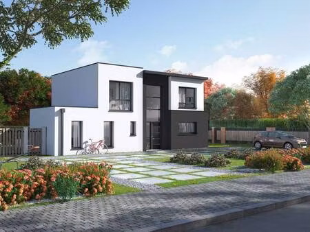 terrain avec maison neuve à vendre