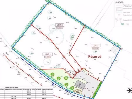 terrain constructible viabilisé à vendre