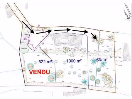 terrain constructible viabilisé à vendre