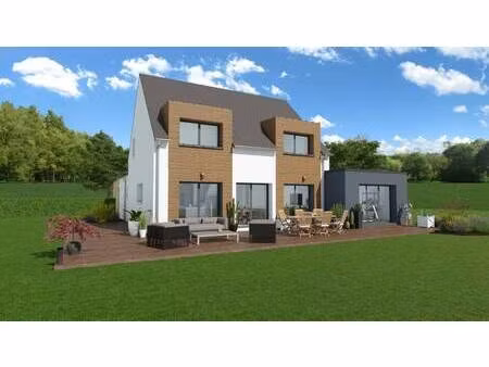 terrain avec maison neuve à vendre