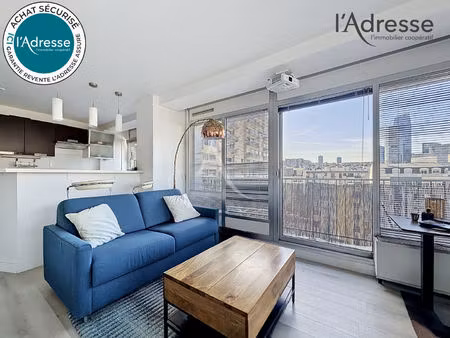 puteaux/ emeraude - appartement 2 pièces 47m² - 12m² de balcon - 1 cave - 1 parking