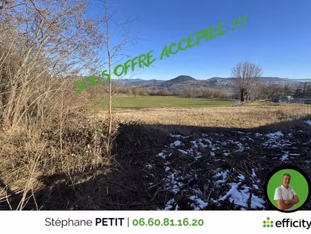 vente terrain 1255 m² à coubon (43700)  114 000 €