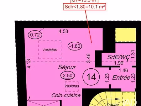 vente appartement 1 pièce