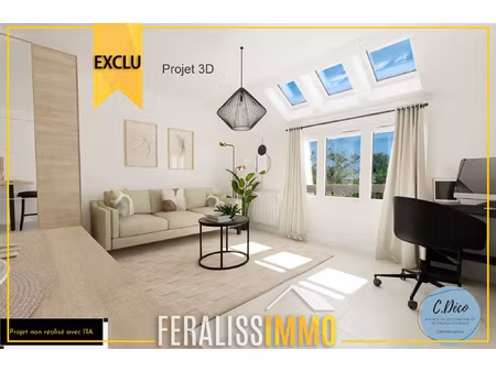 lumineux studio au dernier étage à 5 min du rer !