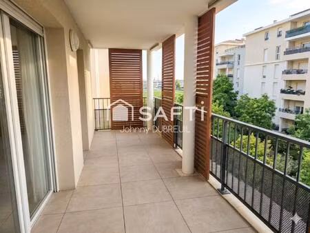 toulon est - appartement t3 lumineux – écoquartier font pré – terrasse 17 m²