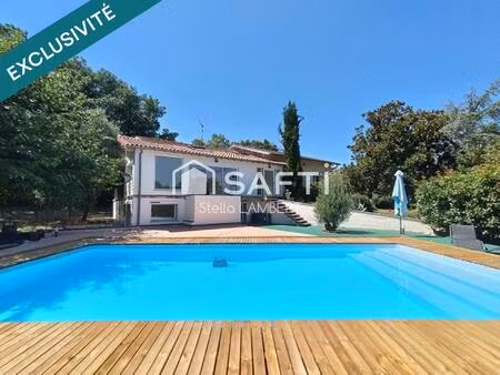 maison rénovée avec vue étang