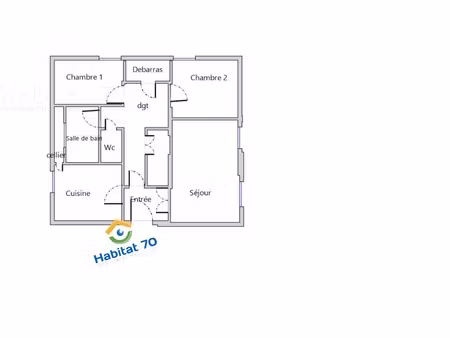 appt t3 la saline  proche centre ville et zone commerciale