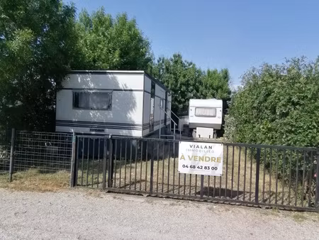 parcelle de terrain de camping 105 m2 avec mobil home port l