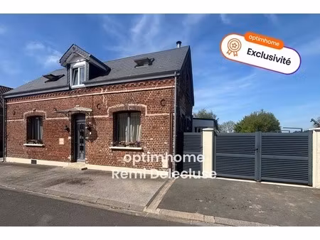 vaux-andigny 02110 - charmante maison individuelle avec garage & jardin clos sur 1468m²