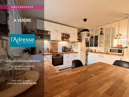 vente maison 5 pièces  94.00m²  nantes
