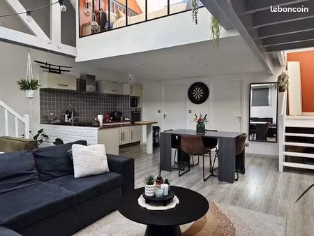 appartement style loft 1 chambre / terrasse 22m2 / parking 1v
