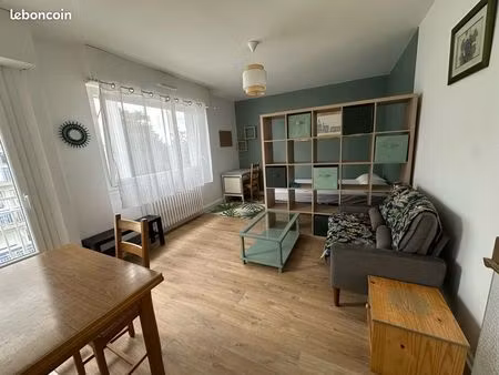 ? studio meublé rénové – quartier procé  nantes – 32 m² avec balcon & garage