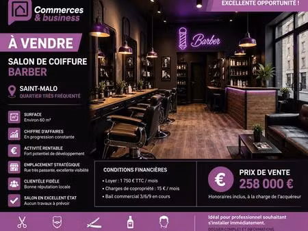ille-et-vilaine- saint malo - salon de coiffure  barber