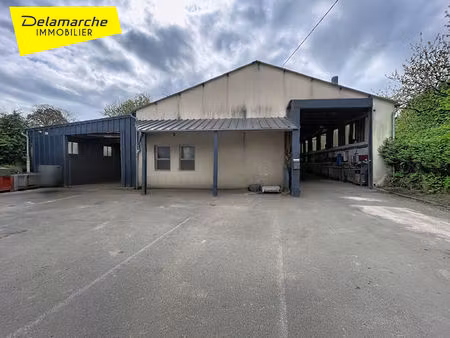 la haye pesnel (50320) local industriel à vendre sur env. 7200m² de terrain