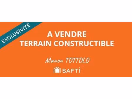 terrain constructible 624 m² à vendre