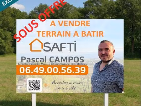 terrain plat constructible et viabilisé de 424m²