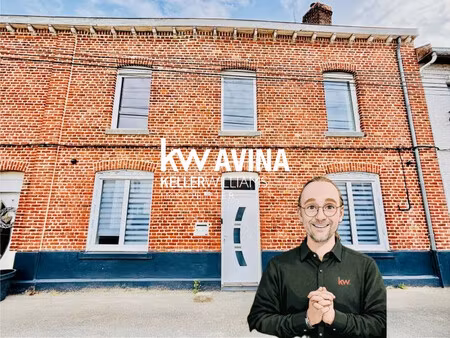 maison mitoyenne 2 côtés à vendre  7 pièces - vermelles 62980
