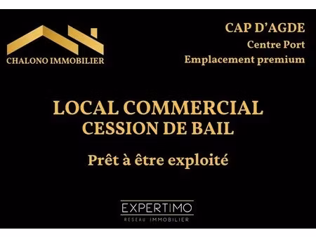 location local d’activités le cap d agde 34300 33m²
