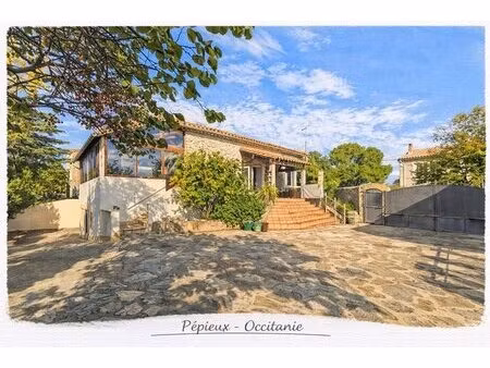 grande maison familiale avec dépendances  piscine et vaste atelier à pépieux (aude –...