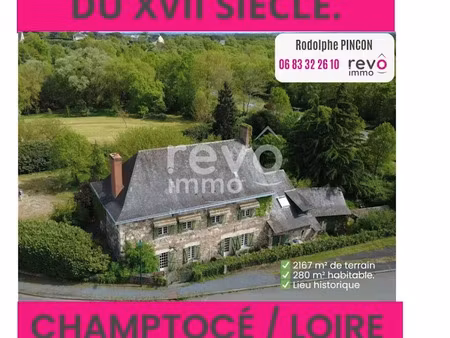vente maison 7 pièces 280 m² à champtocé-sur-loire (49123)  310 000 €